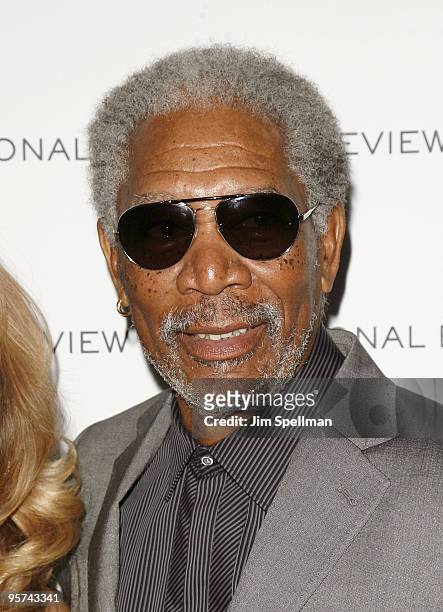 Actor Morgan Freeman attends the 2010 National Board of Review Awards Gala at Cipriani 42nd Street on January 12, 2010 in New York City.