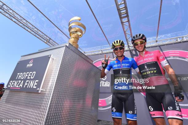 Start / Johan Esteban Chaves Rubio of Colombia Blue Mountain Jersey and Team Mitchelton-Scott / Simon Yates of Great Britain and Team...