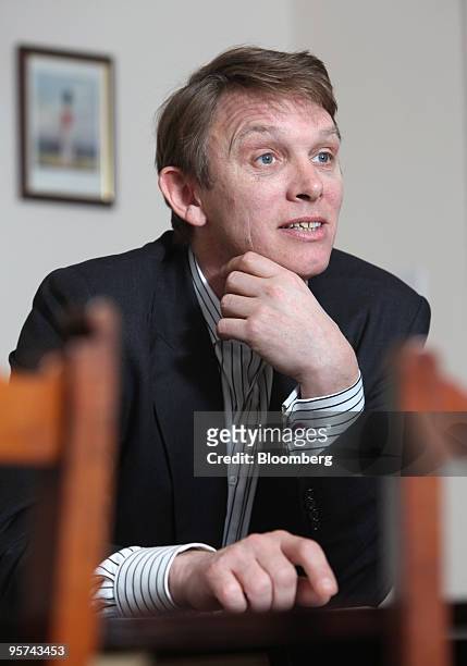 Paul Ross, chief executive officer of Iveagh Ltd., speaks during an interview at the company headquarters in London, U.K., on Wednesday, Jan. 13,...