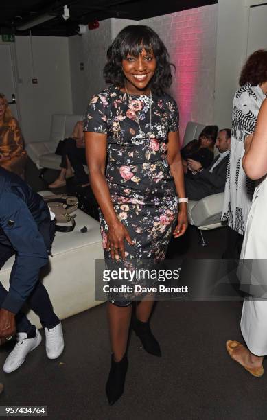 Brenda Emmanus attends a live sculpting of Dame Joan Collins with artist Frances Segelman in support of Penny Brohn UK Charity at the London Film...