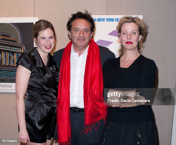 Actress Lia Hoensbroech, director Ludi Boeken, and actress Margarita Broich attend the opening of the New York Jewish Film Festival at the Walter...