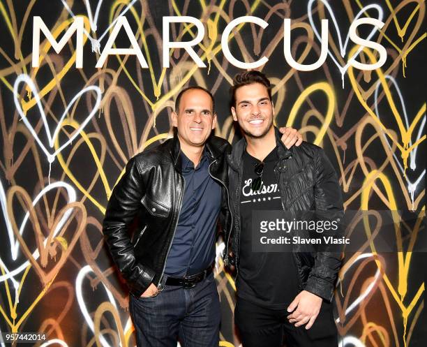 Marcus Lemonis and Aristotle Loumis attend the MARCUS meatpacking grand opening Event at Marcus Meat Packing on May 10, 2018 in New York City.