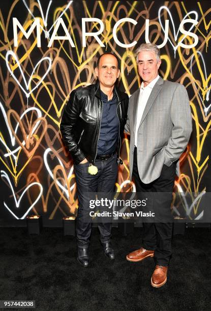 Marcus Lemonis and Thomas Williams attend the MARCUS meatpacking grand opening Event at Marcus Meat Packing on May 10, 2018 in New York City.