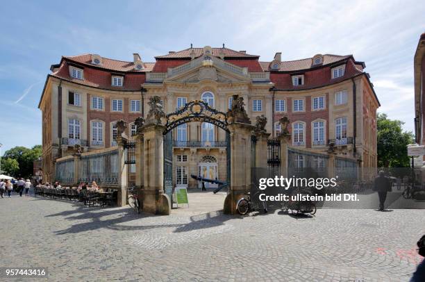 Muenster, Westphalia, Muensterland, North Rhine-Westphalia, NRW, Erbdrostenhof in the Salz Street by Johann Conrad Schlaun, aristocracy palais,...