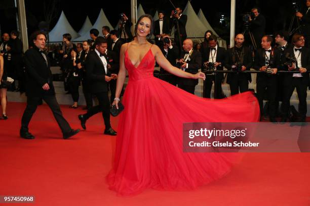 Portugese actress Rita Pereira attends the screening of "The Spy Gone North " during the 71st annual Cannes Film Festival at Palais des Festivals on...