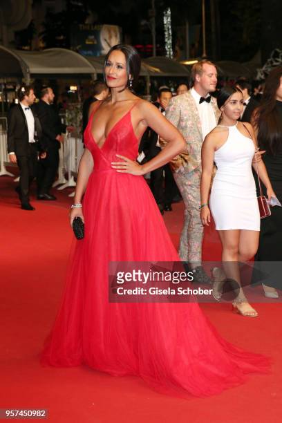 Portugese actress Rita Pereira attends the screening of "The Spy Gone North " during the 71st annual Cannes Film Festival at Palais des Festivals on...