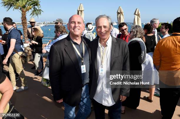 Gregg Schwenk and Steve Shor attend the TIFF & OMDC cocktail event at the Cannes Film Festival on May 11, 2018 in Cannes, France.