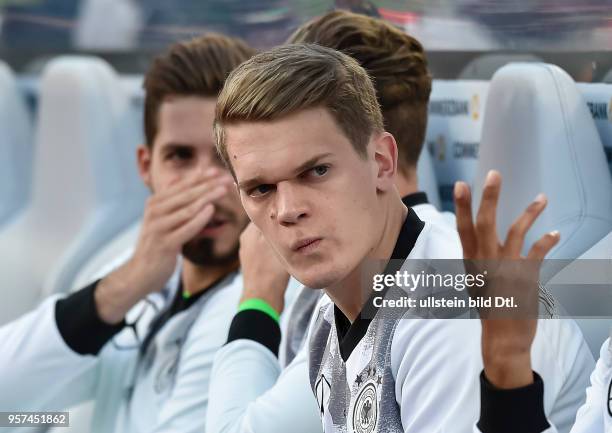 Matthias Ginter auf der Ersatzbank, waehrend dem FIFA WM Qualifikationsspiel Deutschland gegen San Marino in der Gruppe C am 10. Juni 2017 in...