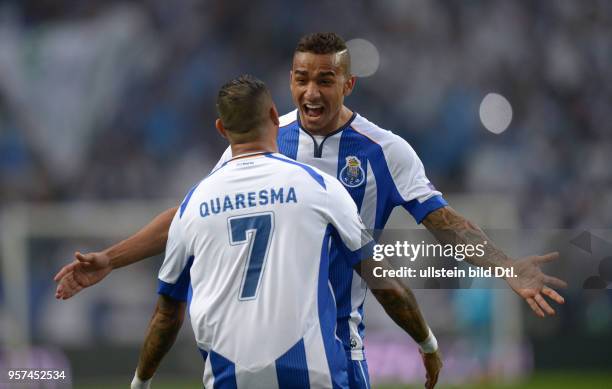 Porto - FC Bayern Muenchen Ricardo Quaresma und Danilo jubeln