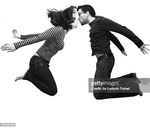 the flying kiss - ludovic toinel stockfoto's en -beelden