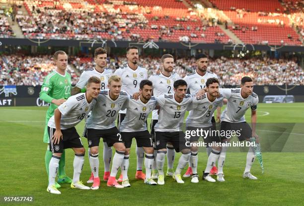 Fussball Nationalmannschaft 2017, WM Qualifikationsspiel, Deutschland - San Marino 7-0, Team Deutschland, oben v.li., Torhueter Marc Andre Ter Stegen...