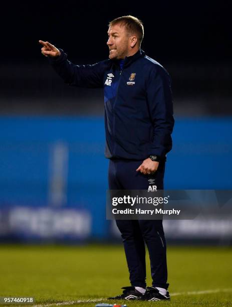 Dublin , Ireland - 11 May 2018; Waterford manager Alan Reynolds during the SSE Airtricity League Premier Division match between Shamrock Rovers and...