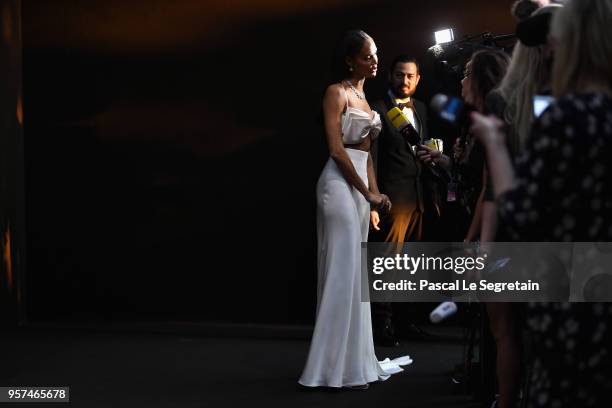 Joan Smalls attends Chopard Secret Night during the 71st annual Cannes Film Festival at Chateau de la Croix des Gardes on May 11, 2018 in Cannes,...