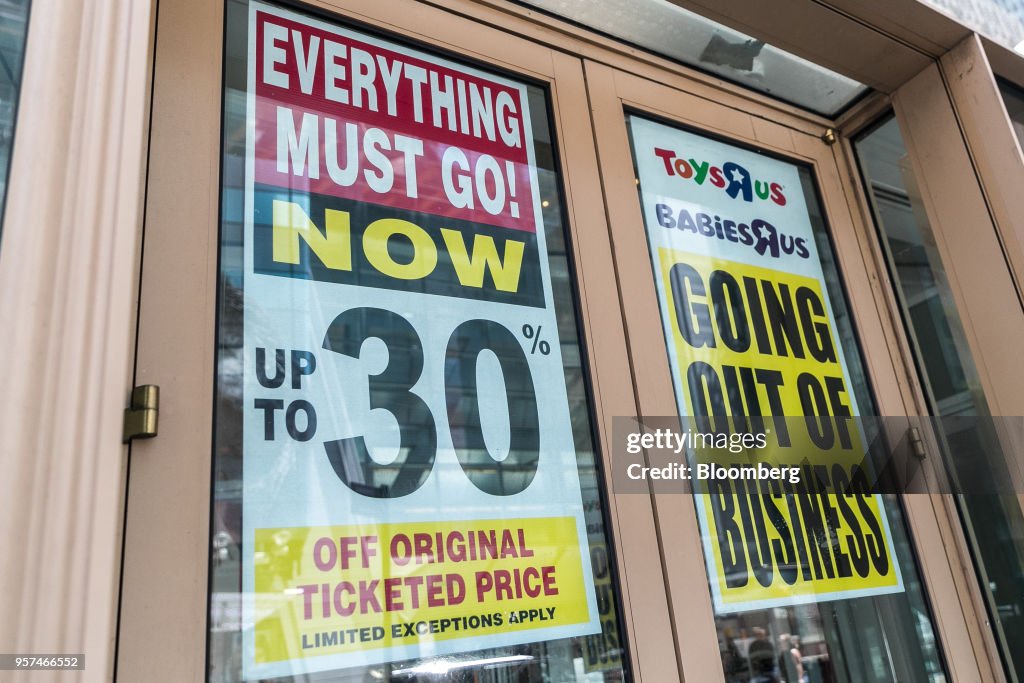 Toys 'R' Us Inc. Location As Customers Attend The Bankrupt Company's Final Sales