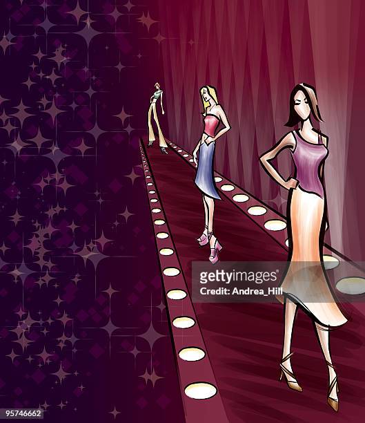 Fashion Show Runway With Models High-Res Vector Graphic - Getty Images