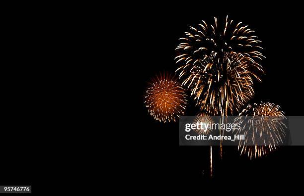 fireworks with copy space - canada day celebration stock pictures, royalty-free photos & images