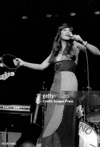 Barbi Benton in concert n New York City circa 1974.