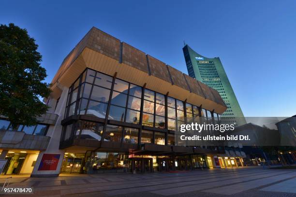 Gewandhaus, Augustplatz, Leipzig, Sachsen, Deutschland