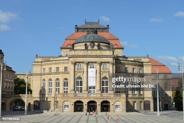 Opernhaus, Theaterplatz, Chemnitz, Sachsen, Deutschland