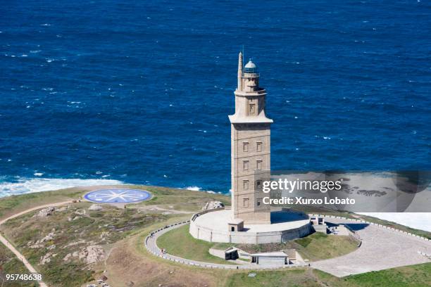 hercules lighthouse - tower of hercules stock pictures, royalty-free photos & images