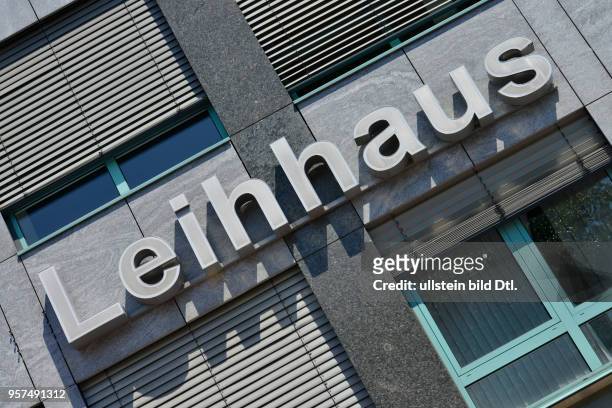 Leihhaus, Theodor-Heuss-Platz, Westend, Charlottenburg, Berlin, Deutschland