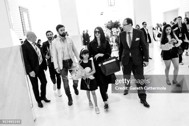 Aishwarya Rai arrives to the Martinez hotel during the 71st annual Cannes Film Festival on May 11, 2018 in Cannes, France.