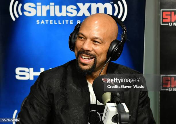Hip hop recording artist/actor Common visits Shade 45/Sway at SiriusXM Studios on May 11, 2018 in New York City.