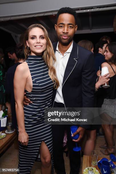 Nina Senicar and Jay Ellis attend Grey Goose Vodka Hosts Exclusive Late Night Soiree To Celebrate Iconic Moments In Film at Nikki Beach on May 11,...