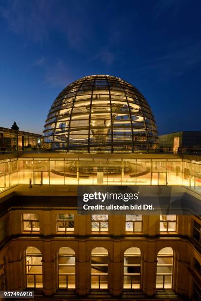 Kuppel, Reichstag, Tiergarten, Mitte, Berlin, Deutschland