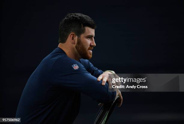 Denver Broncos rookie inside linebacker Josey Jewell during an video interview at Dove Valley May 11, 2018.