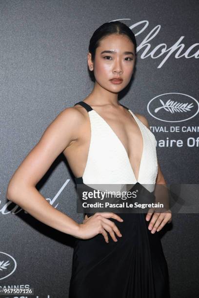 Chutimon Chuengcharoensukying attends Chopard Secret Night during the 71st annual Cannes Film Festival at Chateau de la Croix des Gardes on May 11,...