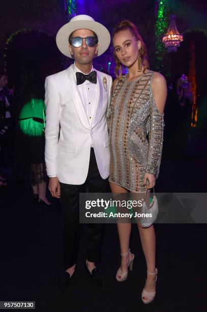 Cassidy and guest attend Chopard Secret Night during the 71st annual Cannes Film Festival at Chateau de la Croix des Gardes on May 11, 2018 in...