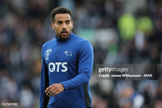 Tom Huddlestone of Derby County during the Sky Bet Championship Play Off Semi Final:First Leg match between Derby County and Fulham at iPro Stadium...