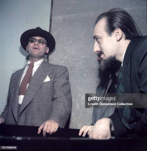 Portrait of Frankie Laine and Mitch Miller, New York, N.Y., between 1946 and 1948.