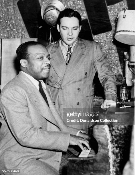 Portrait of Count Basie and Bob Crosby, Howard Theater, Washington, D.C., ca. 1941].