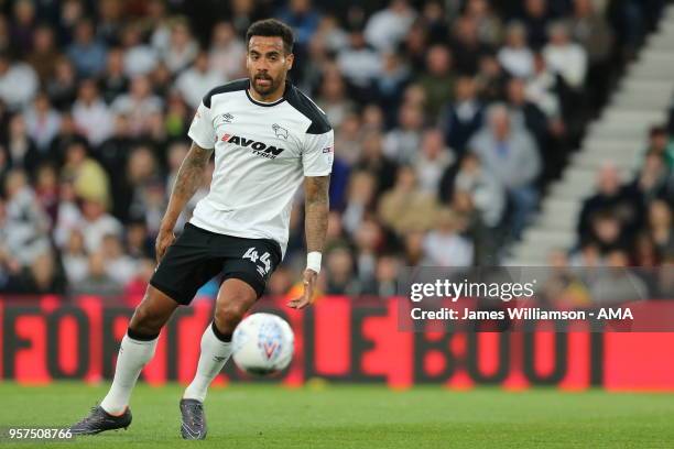 Tom Huddlestone of Derby County during the Sky Bet Championship Play Off Semi Final:First Leg match between Derby County and Fulham at iPro Stadium...