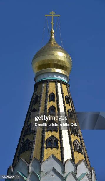 Russische Gedaechtniskirche, Philipp-Rosenthal-Strasse, Leipzig, Sachsen, Deutschland