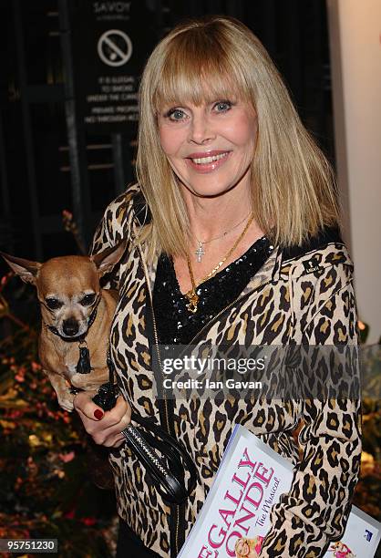 Britt Ekland attends the 'Legally Blond' Gala Performance at the Savoy Theatre on January 13, 2010 in London, England.