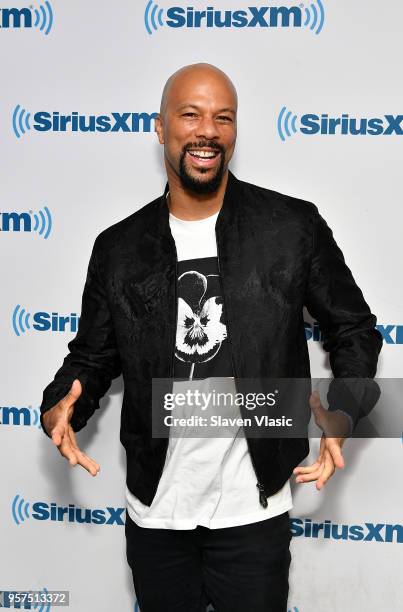 Hip hop recording artist/actor Common visits SiriusXM Studios on May 11, 2018 in New York City.