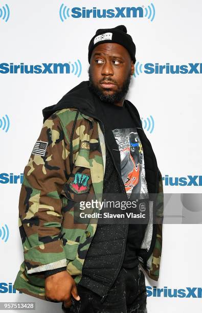 Pianist/record producer Robert Glasper visits Shade 45/Sway at SiriusXM Studios on May 11, 2018 in New York City.