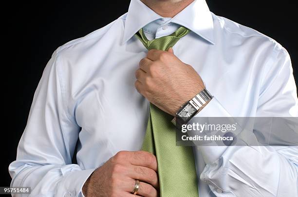 cravat knot - man with cravat bildbanksfoton och bilder