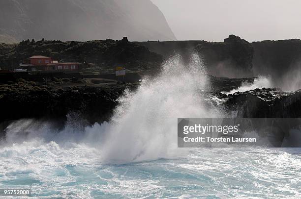 General view of the west coast on El Hierro Island, January 13, 2010 in El Hierro Island, Spain. The island inspired and features in the new film...