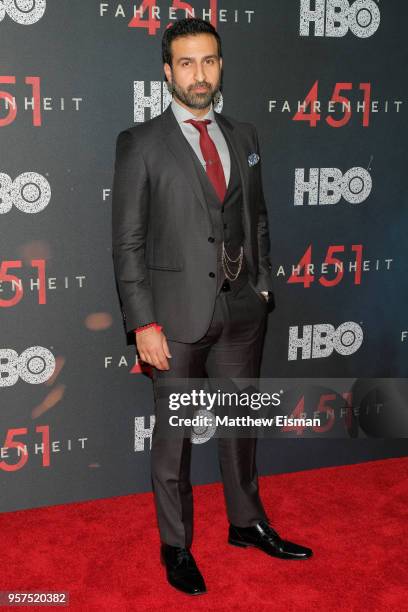 Actor Saad Siddiqui attends the "Fahrenheit 451" New York Premiere at NYU Skirball Center on May 8, 2018 in New York City.