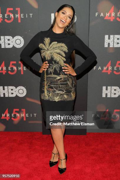 Actress Lilly Singh attends the "Fahrenheit 451" New York Premiere at NYU Skirball Center on May 8, 2018 in New York City.