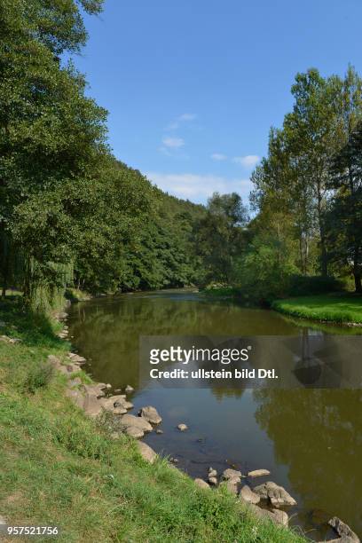 Fluss Eger nahe Loket, Tschechien