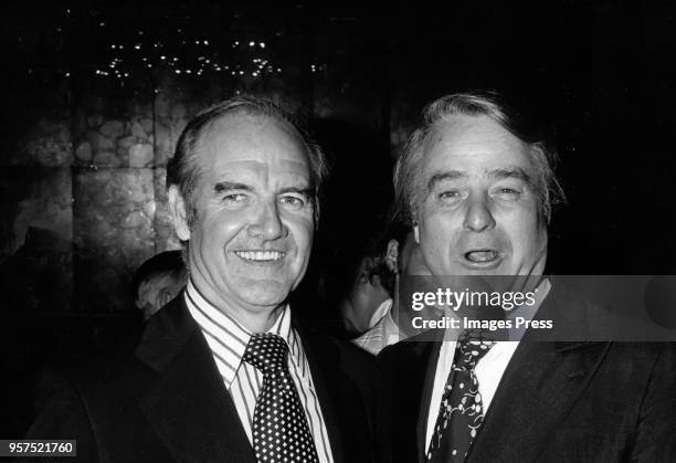George McGovern and Robert Sargent Shriver Jr. Circa 1974 in New York City.