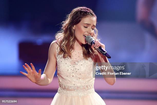 Marie Wegener perform on stage during the 8th show of the 11th season of the television competition 'Let's Dance' on May 11, 2018 in Cologne, Germany.