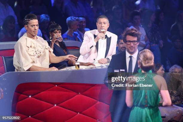 Jorge Gonzalez, Motsi Mabuse, Joachim Llambi, Daniel Hartwich and Victoria Swarovski during the 8th show of the 11th season of the television...