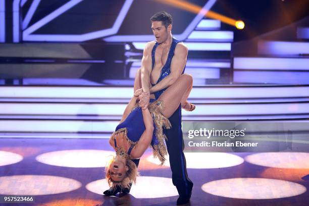 Iris Mareike Steen and Christian Polanc perform on stage during the 8th show of the 11th season of the television competition 'Let's Dance' on May...