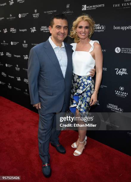 Buddy V's Ristorante owner and chef Buddy Valastro and Lisa Valastro attend the 12th annual Vegas Uncork'd by Bon Appetit Grand Tasting event...